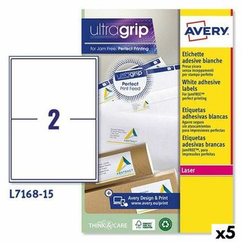 Etiquetas Para Impresora Avery L7168 Blanco 15 Hojas 199,6 X 143,5 Mm (5 Unidades)