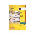 Avery Etiquetas Inkjet Caja 25 Hojas 99 1x67 7 Blancas J8165-25