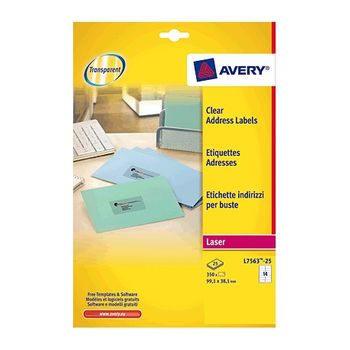 Avery - Clear Address Label - Laser - L7563