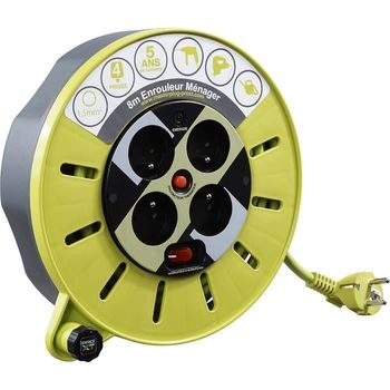 Masterplug Nomadic Diy Reel 8 M H05vv-f 3g1,5 Con Disyuntor Térmico