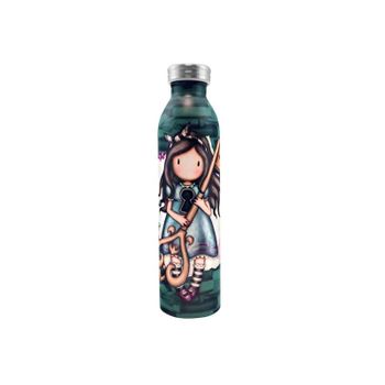 Safta 1103gj07, Botella Metalica 600ml Gorjuss Curiosity Unisex Niños, Multicolor, M