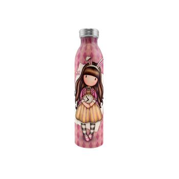 Safta 1103gj08, Botella Metalica 600ml Gorjuss Just One Second Unisex Niños, Multicolor, M