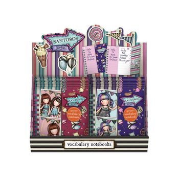 Santoro, Display 16 Libretas Vocabulario Surtido Gorjuss Fairground Carousel, 315x85x168 Mm Unisex Niños, Multicolor, Estándar