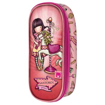 Estuche Escolar Gorjuss Carousel Salmón (10 X 23 X 6 Cm)