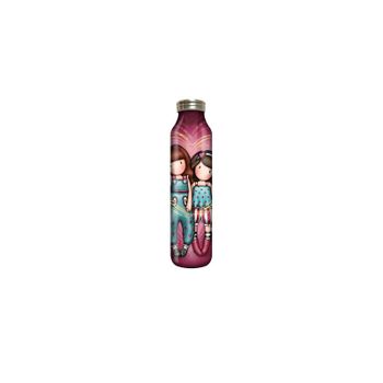 Botella Metalica 600ml Gorjuss™ Fairground "fireworks" 6,5x26x6,5cm (safta - 1103gj06)