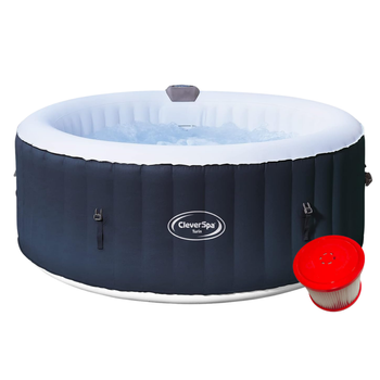 Spa Inflable De 6 -seater - Cleverspa Turin Model - Filtro Y Lona Incluidos | Diámetro 208 Cm | Relajante Y Elegante | Trendyflair