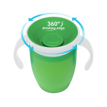 Taza Antigoteo Miracle 360º Con Asas 200ml, Color:verde