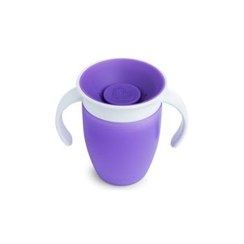 Taza Antigoteo Miracle 360º Con Asas 200ml, Color:lila