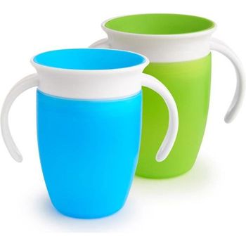 Taza De Aprendizaje Munchkin Miracle 360? Verde / Azul Juego De 2