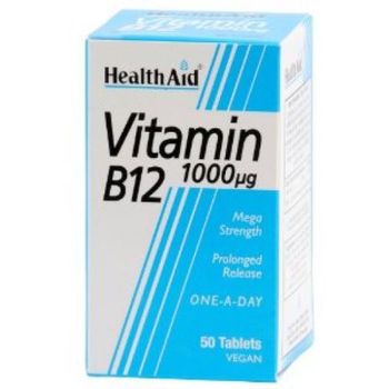 Health Aid Vitamina B12 C&aacute;psulas  50 Unidades