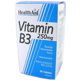 Health Aid Vitamia B3 Niacinamida 90 Comprimidos