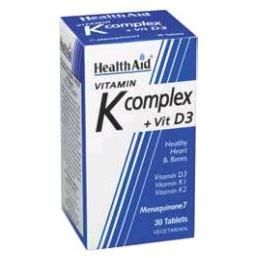 Vitamina K Complex+vitamina D3 30 Comp Health Aid