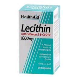 Lecitina Con Vitamina E Y Coq10 30 Capsulas Health Aid