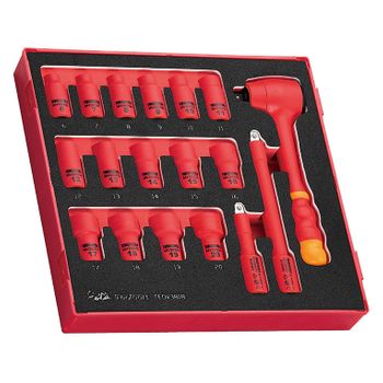 Tengtools 285230108 Juego De Llaves De Vaso Aisladas Tedv3818 - Eva 18 Piezas