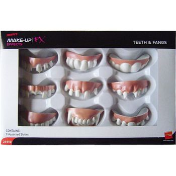 Pack De 9 Dentaduras Blancas