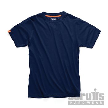 Scruffs - Camiseta Manga Corta Eco Worker, Azul Talla L