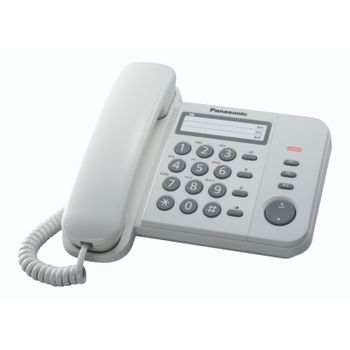 Panasonic Kx-ts520ex1w Teléfono Blanco Identificador De Llamadas