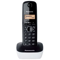 Panasonic Kx-tg1611 Dect Identificador De Llamadas Negro, Color Blanco