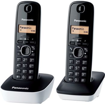 Panasonic Teléfono Inalámbrico Duo Dect Negro - Kxtg1612frw