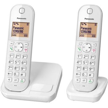 Panasonic Teléfono Inalámbrico Duo Dect Blanco - Kxtgc412frw
