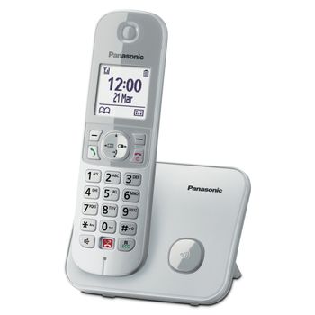 Panasonic Kx-tg6851jts Teléfono Teléfono Dect Identificador De Llamadas Plata