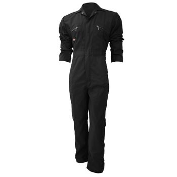 Dickies - Mono De Trabajo Con Cierre Frontal De Cremallera Modelo Redhawk Regular Para Hombre (127cm) (negro)