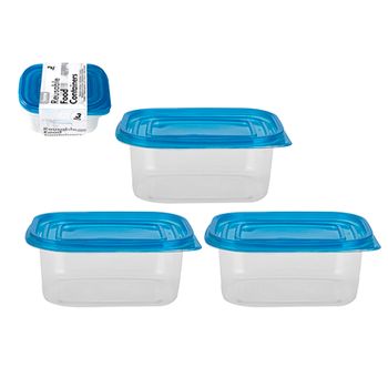 Pack De 4 Tuppers O Fiambreras Con Tapa 739 Ml