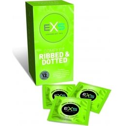 Exs Condoms Condoms Acampanados Y Punteados 12 Pack