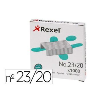 Grapas Rexel 23/20 Acero Caja 1000 Unidades