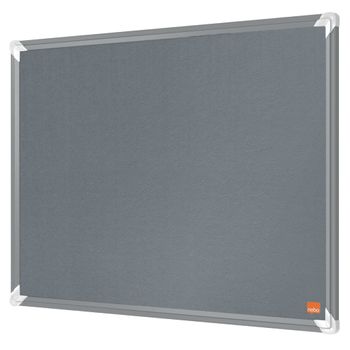 Tablón De Anuncios De Corcho Premium Plus 60x45 Cm Gris Nobo