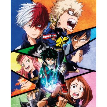 Mini Poster My Hero Academia Grupo 40x50 Cm