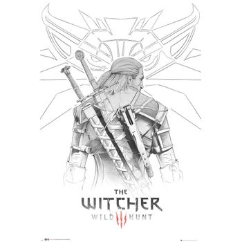 Poster The Witcher Geralt Sketch