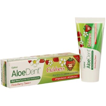 Pasta De Dientes Natural Aloe Vera Sin Flúor Niños Aloedent 50 Ml