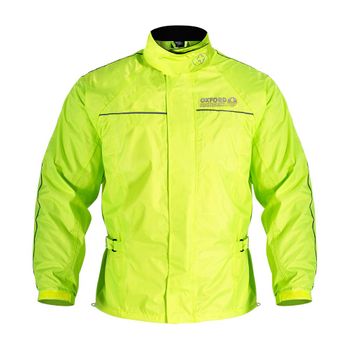 Chaqueta Moto Impermeable Oxford Rainseal Amarillo Fluor Talla S