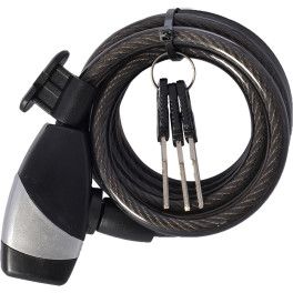 Primematik - Cable Antirrobo De Acero Con Candado Para Bicicleta 12x1200mm  Llave Bj06100 con Ofertas en Carrefour