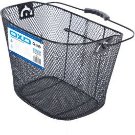 Oxc Cesta Delantera Malla Negro Incl. Soporte