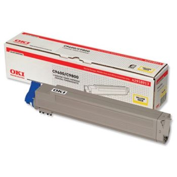 Oki Toner Laser Amarillo 15.000 Paginas C/9600/9650/9800/985