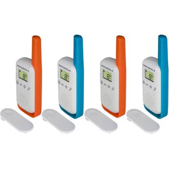 Walkie Talkie T42 Pack Multicolor 4 Unidades Motorola