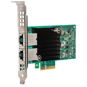 Intel X550-t2, Interno, Alámbrico, Pci-e, Ethernet, 10000 Mbit/s, Verde, Plata