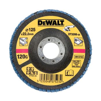 Dewalt Dt3268-qz - Disco De Láminas Ø125mm, Grano 120 - Cóncavo