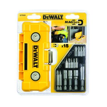 Dewalt Dt7918-qz - Juego En Caja Magnética De 15 Piezas