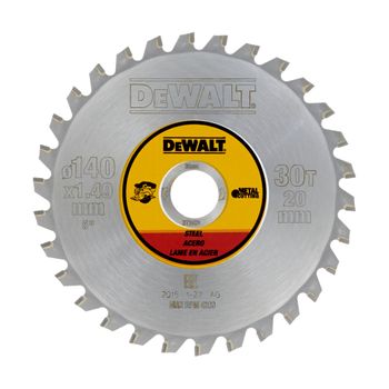 Dewalt Dt1923-qz - Hoja Para Sierra Circular Sin Cable 140x20mm 30d Para Acero