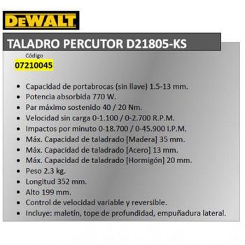 Taladro Electrico Percutor Tc-id 720/1 E con Ofertas en Carrefour