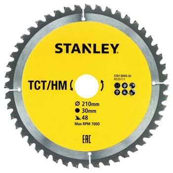 Stanley Hoja Tct. Ø 210x30 Mm. 48 Dientes Positivos Atb