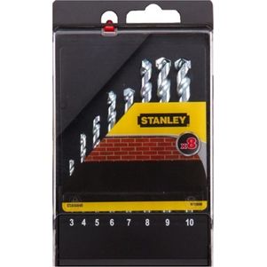 Broca Piedra 03-10mm Stanley 8 Pz