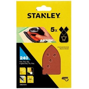 Hoja Lija Mouse Perfor. Gr240 Stanley 5 Pz