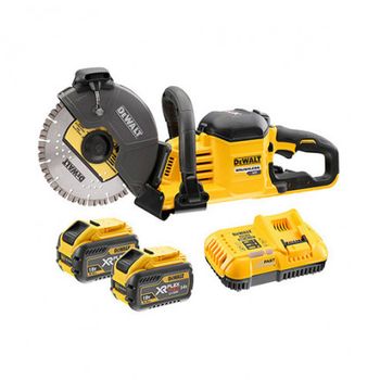 Cortadora De Hormigón Ø230mm Xr Flexvolt 18v / 54v + 2 Baterías 9ah Dewalt