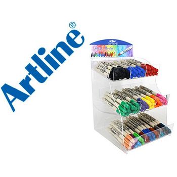 Rotulador Artline Supreme Brush Pintura Base De Agua Punta Tipo Pincel Trazo Variable Expositor De 108