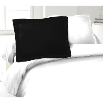 Juego De 2 Fundas De Almohada Lovely Home 50x70 Cm - Negro