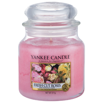 Yankee Candle Vela Perfumada Fresh Cut Roses 411 Gr